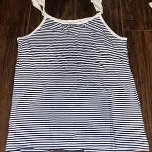 OshKosh B'gosh Blue and White Fitted Camisole Tank Top